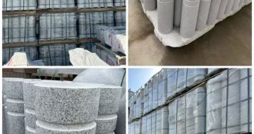 衡阳 芝麻白花岗岩挡车柱、隔离柱多少钱