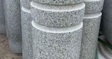 衡阳 芝麻白花岗岩挡车柱、隔离柱多少钱