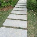 衡阳 芝麻黑小区踏步、汀步石铺装效果