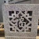 衡阳 芝麻白花岗岩镂空雕花灯笼