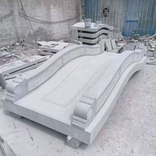 衡阳 芝麻灰花岗岩园林景观 小石桥