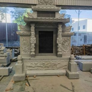 衡阳 芝麻灰高档墓碑、土墓，一套也支持定做