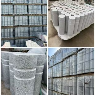 衡阳 芝麻白花岗岩挡车柱、隔离柱多少钱