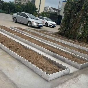 衡阳 花边石、花围石、花园石安装效果