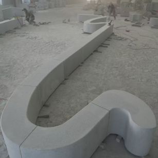 衡阳 花岗岩整石坐凳拼装