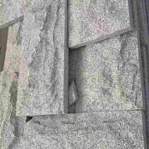 衡阳 芝麻白自然面花岗岩成品板