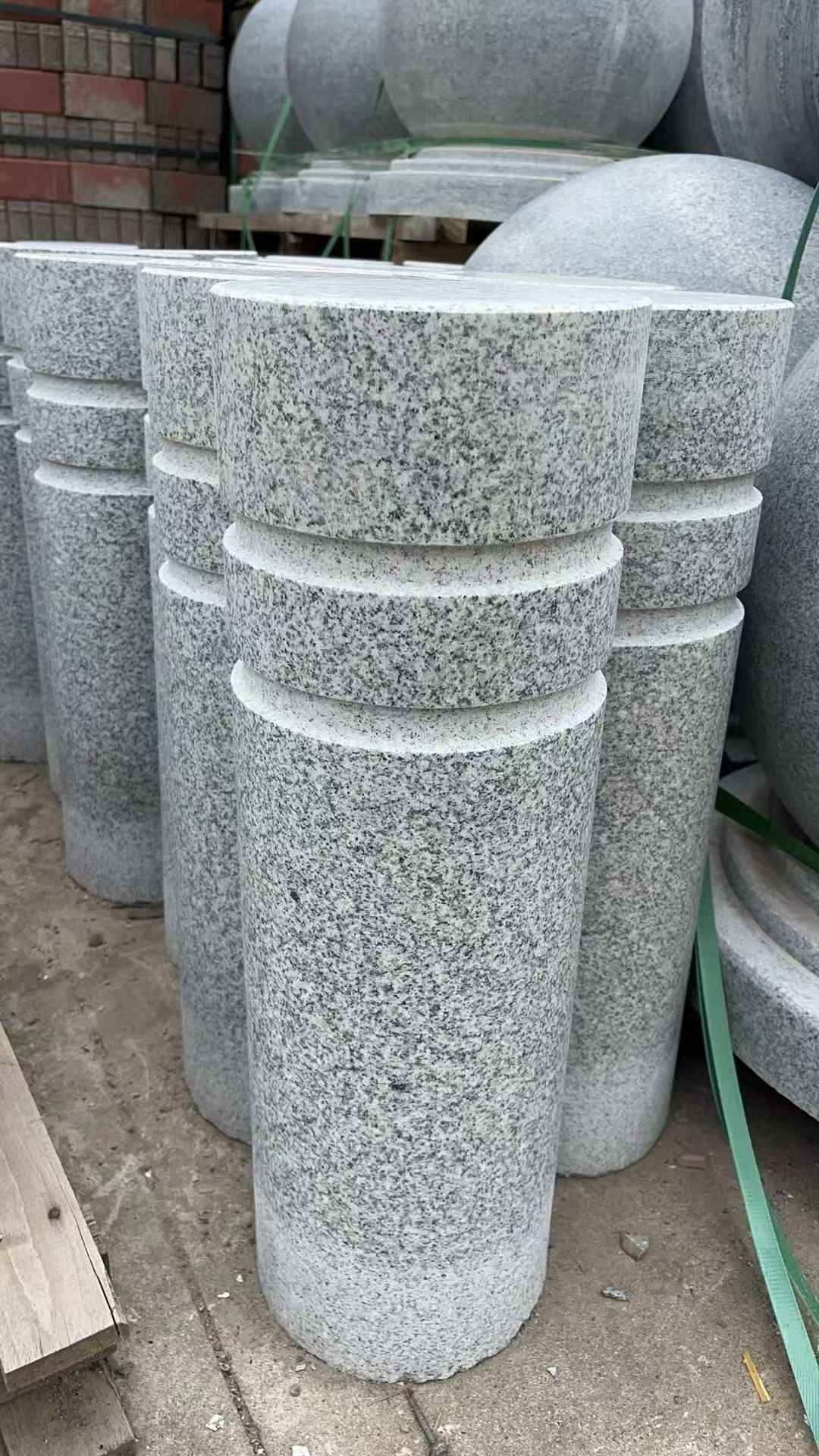 衡阳 芝麻白花岗岩挡车柱、隔离柱多少钱