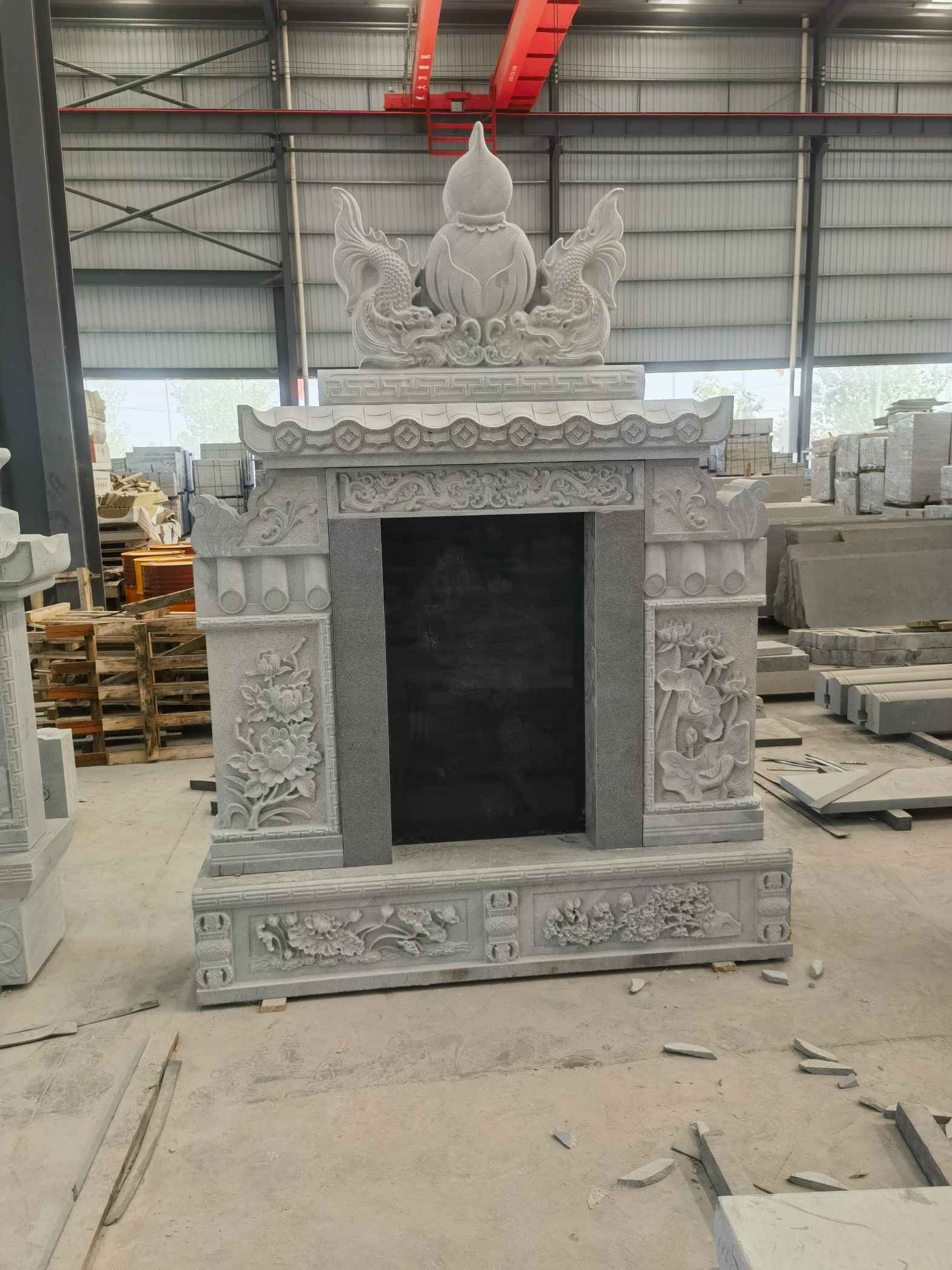 衡阳 芝麻灰高档墓碑、土墓，一套也支持定做