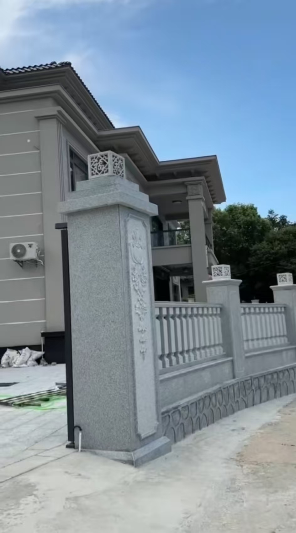 衡阳 芝麻白别墅围墙栏杆，私人订制