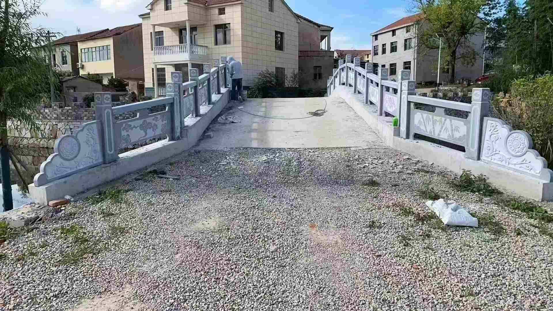 衡阳 芝麻灰花岗岩桥栏杆